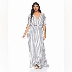 🥳HP🥳 NWT, Rachel Pally Striped Maternity Wrap Dress